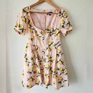 Lulu's pink lemon dress